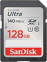 SanDisk Ultra SDXC UHS-I Speicherkarte 128 GB (Für Kompaktkameras der Einstiegs- und Mittelklasse, Full HD-Videos, U1, C10,V10, bis 140 MB/s Lesegeschwindigkeit, 10 Jahre Garantie)