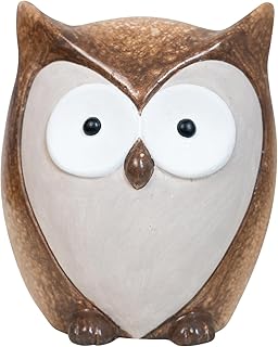 HEITMANN DECO Eulenfigur aus Keramik – Herbst-Deko in Braun/Beige, ca. 21,5 cm – Deko-Eule für Fensterbank, Regal & Tisch Test 2025