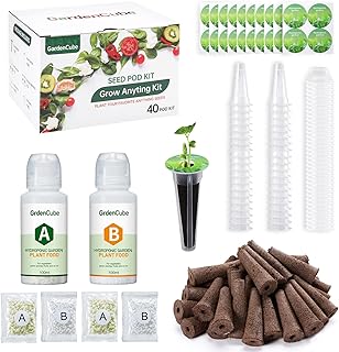 166-teiliges Hydrokultur-Kapsel-Set: Grow Anything Kräuter-Kits – inklusive Wachstumsschwämmen, Wachstumskuppeln, Etiketten für A&B Pflanzennahrung – Hydrokulturzubehör für die meisten Test 2025
