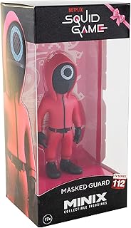 MINIX Collectible Figurines, Figur: The Squid Game – Masked Guard, 12 cm Sammelfigur, Ab 17+ Jahren, Deutsch Test 2025