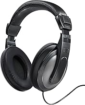 Hama Kopfhörer „ShellTV“, kabelgebunden, Over Ear (Kopfhörer mit Kabel, Kopfhörer Over Ear, mit langem Kabel, 6m Kabel, 3,5mm Klinke, 6,35mm Adapter, Musik Kopfhörer, TV Kopfhörer, vergoldet) schwarz Test 2025