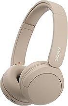 Sony WH-CH520 Kabelloser Bluetooth On-Ear-Kopfhörer, hohe Klangqualität, leichtes Design, bis zu 50 Stunden Akkulaufzeit, Schnellladung, EQ, klare Gesprächsqualität, iOS & Android - Beige