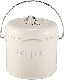 Kompostbehälter 3 l, Kompostbehälter aus Edelstahl für die Küche, für Lebensmittelabfälle, Kohlefilter Test 2025