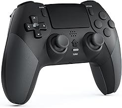 CHEREEKI Controller für PS4, Bluetooth-Controller mit 2 Programmierbaren Tasten, Wireless Gamepad mit Doppelter Vibration, 6-Achsen-Gyro-Sensor, Touchpad, Integrierter Lautsprecher
