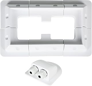 Solarpanel Halterung Wohnmobil, ABS Solarpanel Mounting Side Brackets von Wohnmobilen, Wohnwagen, Fahrzeugen, Wohnmobilen, Garagen, Schuppen, Bootsdeck (Komplett-Set) Test 2025