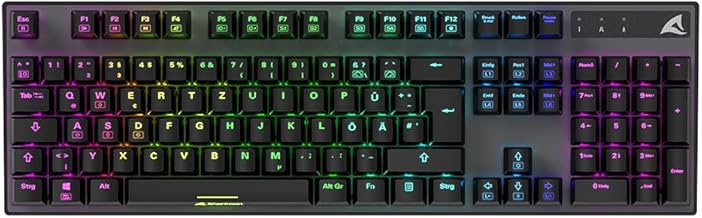 Sharkoon Skiller SGK20, mechanische Schalter, Huano Red, RGB Test 2025