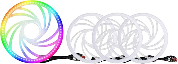 LED-Lautsprecher-Ringlichter für Autos, 15,2 cm, Abstandshalter, Innenbeleuchtung, Umgebungslicht für Türlautsprecher, Traumfarbe, Jagen, Flusstür, universelle koxiale Dekoration, dynamische Test 2025