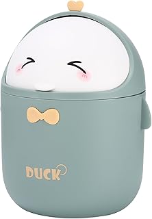 Mini TischmüLleimer mit Deckel, Süße Cartoon Tisch Mülleimer, Cute Papierkorb Klein, Kawaii Deko, Aufbewahrungsbox, für BüRos, Kinderzimmer, Schminktisch, Wohnzimmer (Grün) Test 2025