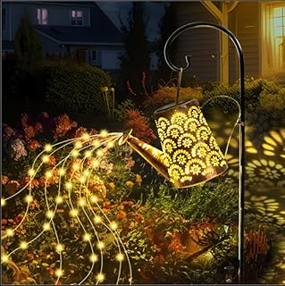 OUILA Solar Gießkanne Lichterkette, Solarlaterne für außen mit Schäferhaken, Solarlampen IP65 Wasserdicht, LED Lichterketten für Außen, Gartendeko, Hofweg, Blumenbeet Test 2025