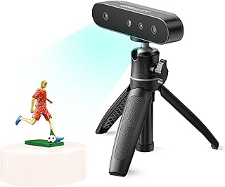 Creality CR-Scan Ferret SE 3D-Scanner, 0,1 mm, 150-2000mm Scanbereich, Anti-Shake, 24-Bit-Farbscan, Scannen Sie schwarze/metallische (nicht reflektierende) Objekte ohne Scanspray, für Windows/Mac Test 2025