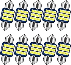 LED Innenbeleuchtung Auto, 10 Stück 31MM Auto Innen Beleuchtung, 12V Auto-LED-Glühbirne Innenraum, Canbus Fehlerfrei Innenraumbeleuchtung Birne, Auto LED-Lampe Ambientebeleuchtung, Weiß