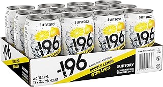 -196 Double Lemon | Alkoholisches Mixgetränk mit Vodka und Shochu | fertig gemixt in der Dose | 10 Prozent Vol | 12 x 0,33l Einweg Test 2025