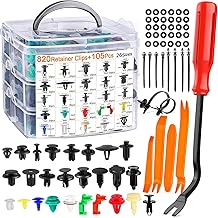 925Pcs Auto Befestigungsclips Set mit Demontage-Werkzeuge, 26 Größen Kunststoffnieten, Klammern Befestigungskit für Stoßstange, Tür, Kotflügel -Universelle Karosserieclips und Befestigungsentferner