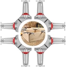 90 Grad Winkelspanner Holz Ecke Klemme Rechtwinklig Winkel Klemme Gehrungszwinge für Holzarbeiten Bilderrahmen Staffelei Test 2025