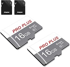 2 Pack Speicherkarte 16GB with Adapter, High Speed Memory Card, UHS-I C10 A1 Memory TF Card for Tablet/Mobile Phone/Camera/Car Audio/Game Console (TF183 White Gray 16GB) Test 2025