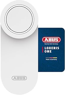 ABUS Türschlossantrieb LOXERIS One - smartes Öffnen und Schließen der Eingangstür per App - elektronisches Türschloss mit Zugangskontrolle - batteriebetriebenes Smart Lock ohne Kabelziehen - Weiß Test 2025