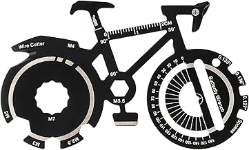 Fahrrad Flaschenöffner, Schlüsselbund Flaschenöffner, Multifunktions Bieröffner, Tragbares Outdoor Werkzeug für Radfahrer, Fahrrad Deko, Schraubendreher, Schraubenschlüssel (A)