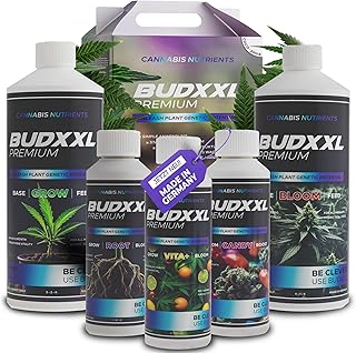 Dünger Set - Grow, Bloom, Blüte Booster - Made in Germany - Konzentrat mit Düngeschema, Growdünger für Wachstum und Blüte speziell für Cannabis, Ökologisch und vegan (Starter-Set 2,75L) Test 2025