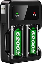 2 x 6200mWh Akku für Xbox One/Xbox Series X/Series S/Xbox One X/S Controller, 2.5 Stunden Schnelllade 28 Stunden Spielzeit Akku für Xbox One/Xbox Series X/S/Xbox One X/S/Elite Controller Test 2025