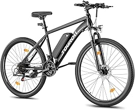 Touroll U1 E-Bikes, 26/29 Zoll E Bike Herren Damen mit Abnehmbarer 36V 13Ah Akku, 250W Motor MTB, E-Mountainbike mit 21 Gang, Elektrofahrrad Reichweite über 65KM, CST Off-Road-Reifen