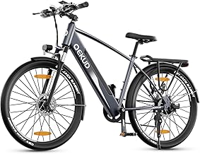 E-Bike Damen Herren, 26 Zoll Elektrofahrrad, mit 36V 12.5Ah Li-Ion Akku, 250W Motor, Reichweite bis zu 100KM im Hybrid Modell, mit App Test 2025