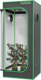 Grow Zelt 60x60x180cm, Indoor Grow Tent Reflektierende 1680D Mylar Zuchtzelte Hydrokultur,abnehmbaren Boden Tablett, Growzelt für Pflanzen wachsen Raum
