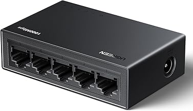 UGREEN LAN Switch 5-Port Netzwerk Switch Gigabit Switch automatische Geschwindigkeit von 10/100/1000Mbps, Duplexanpassung, Plug-und-Play, Ethernet Switch für TV/Laptop/Switch/Router/Monitor