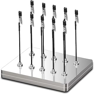 10 Stück Dritte Hand Löten und 1 Eisenbox als Basis - Flexibler Löthilfe mit Krokodilklemmen und Magnetfuß - Ideal für Platinenhalter, Elektronik, Modellbau zubehör und Hobbyarbeiten Test 2025