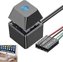 Pc Power Button Desktop-Pc-Computer-Power-Tastenschalter Externer Fernstart Motherboard Power on off LED Netzschalter Komponenten Einschalter 1.8m Verlängerungskabel Test 2025