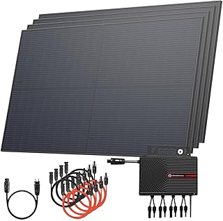 Solarway® Balkonkraftwerk 2000W komplett Steckdose - neuester 2000W Wechselrichter - Solaranlage Komplettset - 500W Solarmodule & Envertech & Zubehör