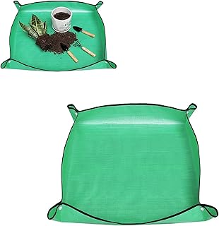 50x50cm Grün Gartenmatte Pflanzen Umtopfen Matte Wasserdicht Faltbar für Pflanzen Umtopfen