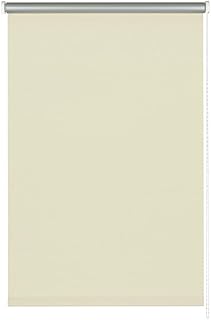 GARDINIA Seitenzug-Rollo für Fenster, Mit Thermo-Rückseite, Blickdicht und lichtundurchlässig, Montage mit Bohren, Hitzeschutz, Verdunkelung, Energie sparen, Crema, 142 x 160 cm (BxH) Test 2025