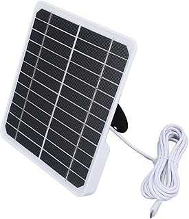 Solarmodule für Kameras, 20 W, 5 V, Wand-Solarpanel, Monokristallines Solarpanel-Ladegerät, USB-Solarpanel, Kamera-Solarpanel mit 9,8 Fuß Ladekabel für Überwachungskamera Test 2025
