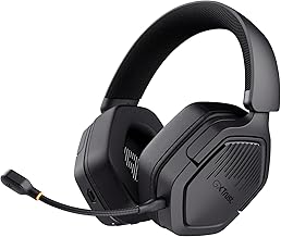 Trust GXT 1493 Ravox Gaming Headset Wireless Bluetooth + 2.4 GHz für PS5 PS4 Switch PC Xbox Mobile, 50mm Treiber, 70H Akkulaufzeit, Over-Ear Kopfhörer Kabellos Bluetooth mit Mikrofon, Schwarz Test 2025
