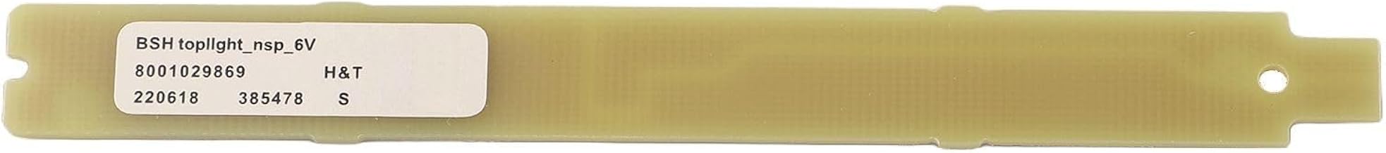 9001030205 9001069888 Kühlschrank-LED-Lichtleiste, 3 V, 6 V, Metall-Ersatzteil für Siemens-Bosch-Kühlschrank, Innenbeleuchtung, energieeffizient, 112 x 12 mm (6 V) Test 2025