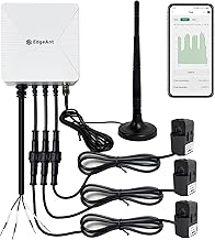 WLAN-Energiemonitor mit 3 x 80 A-Klemmen, Smart Home-Strommonitor zur Stromverfolgung in Echtzeit, WLAN-Zähler für Solar-/Nettomessung, Automatisierung und Steuerung der Energieversorgung im Haushalt