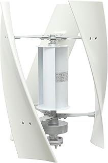 Vertikaler Windturbinen 500W Vertikale Windgenerator Windkraftanlagen Windkraftanlage Generator für Zuhause mit Controller und 4 Lüfterblättern geeignet (24, Volt)