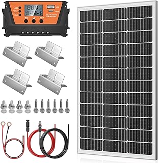 120W Solarpanel Solarzelle kit: 120W 12V Monokristallinem Solarmodul + 30 A Solarladeregler, Solarkabel, für 12V Batterien Solaranlage, Wohnmobil, Wohnwagen, Boot, Wohnwagen, Haushalt (240W) Test 2025