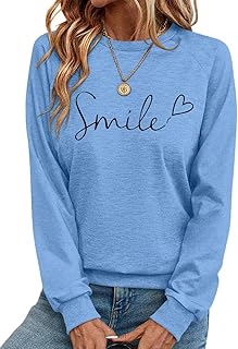 Pullover Damen Herbst Elegant Rundhals Langarm Sweatshirt Casual Oberteile Tops Test 2025