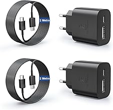 2er-Pack 25W USB C Ladegerät Super Fast Charger mit 2M Typ C Ladekabel, 2-Port USB-A&USB-C Handy Netzteil Adapter für Samsung Galaxy S25/S24/S23/S22/S21/S20 Ultra/S10/S9/A56/A55/A54/A34/A25/A16