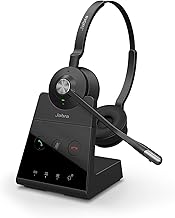 Jabra Engage 75 On-Ear Dect Stereo Headset - Skype for Business zertifizierter drahtloser Kopfhörer mit Noise-Cancelling für Tischtelefone und Softphones - schwarz - EU-Version (Generalüberholt) Test 2025