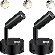 2er LED Leselampe 12V Wohnmobil,Wandleuchte Bettlampe mit Schalter Touch Dimmbar 3000K-6000K, DC 12V-24V Spot Innenbeleuchtung mit USB A+C-Anschlüssen für Boot Auto Van Yacht (Schwarz) Test 2025