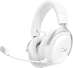 HyperX Cloud III S – Kabelloses Gaming-Headset, Multiplattform, 2,4 GHz, Bluetooth, Akkulaufzeit bis zu 120 Stunden, 2,4 GHz, 53-mm-Neigungstreiber, 10-mm-abnehmbares Mikrofon – Weiß Test 2025