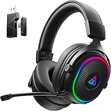 EKSA 2,4GHz Wireless Gaming Headset für PS5/PS4/PC/Switch/Mac, Bluetooth 5.3 Gaming Kopfhörer Kabellos mit Mikrofon, 20ms Latenz, 52 Stunden Akkulaufzeit, RGB, USB PC Headset Test 2025