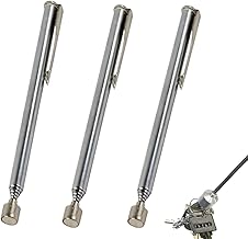 3Stück Teleskopmagnet Stabmagnet Ausziehbar Magnetstab Bis Zu 65CM Magnetic Pick-Up Tool Magnetheber Edelstahl Magnetgreifer Für Schrauben Mutter Schlüssel Metallteile Test 2025
