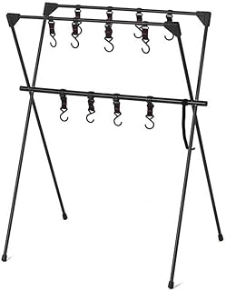 Zoegneer Camping-Kochgeschirr-Hängeregal, dreieckig, Outdoor-Ständer mit 12 Haken, zusammenklappbare Aufbewahrungsregale für Utensilien, Werkzeuge, organisieren Campingausrüstung Test 2025