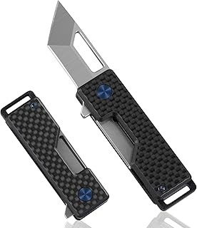 BEEK Klappmesser CNC-Gefertigt, 4cm D2 Tanto Klinge, EDC Schlüsselanhänger Messer, Taschenmesser Klein, Mini Cuttermesser, Multitool, Paketöffner, Geschenke für Männer Test 2025