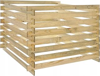 Komposter Garten Holz 100x70x100 cm Brettkomposter Kompostierung Wetterfestes Gartenkomposter System 600 l Test 2025