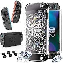 HEYSTOP Hülle für Nintendo Switch 2 Dockable PC Schutzhülle Transparente Schutzhülle mit Displayschutzfolie und Daumengriffen für Nintendo Switch 2 Controller Zubehör Test 2025