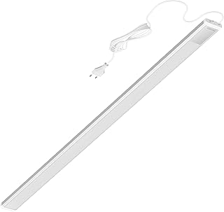 Oktaplex Riva flach LED Unterbauleuchte Küche 1150lm neutralweiß 90cm Unterschrankleuchte silber mit Schalter Küchenlicht 15W 230V Test 2025